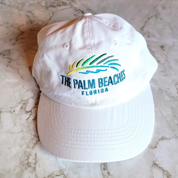 Other - New Palm Beaches white ball cap